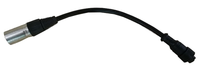 Kabel sinyal T444 LED DMX, aksesori pencahayaan konektor 4Pin 3Pin Jack perempuan 2Pin Male IP67 tahan air