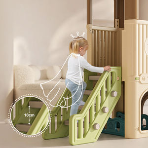 Fabricant de jeux de toboggans d'escalade pour la maternelle préscolaire Ensemble de petits toboggans d'intérieur en plastique HDPE pour bébé - Product Image 3