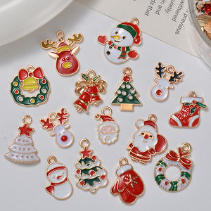 دبابيس المينا المخصصة عيد الميلاد سحر لصنع الحرف اليدوية ديي الأساور قلادة شجرة عيد الميلاد الأياميل المعلقات هدايا عيد الميلاد دبوس - Product Image 1