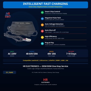 Cargador de Pared Hongrui HR005 36V 25A con Iluminación LED para Bicicleta Eléctrica/Scooter/Triciclo con Batería de Litio, Se Acepta OEM - Product Image 2