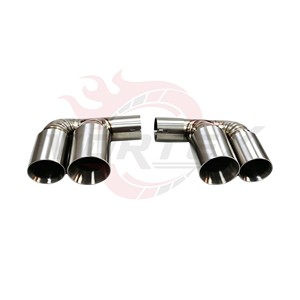 Vortex Stainless Steel Exhaust for Porsche 911 Type 996 Turbo 3.6T Performance Catback Muffler X Pipe <b>Kit</b> - Product Image 5