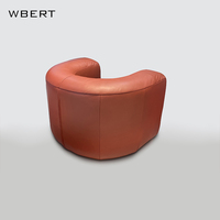 WBERT Nordic Vintage Canapé simple Chaise Designer italien Alien Lazy Lounge Salle à manger Salon Chambre à coucher Canapé simple créatif Chaise