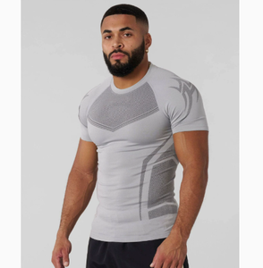 Camiseta Deportiva de Manga Corta para Hombre King Mcgreen <span class=keywords><strong>Star</strong></span>, Ropa Deportiva de Secado Rápido, Transpirable, Elástica y Ajustada - Product Image 6