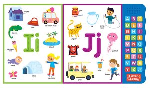 Thiết kế phổ biến trẻ em học tập <span class=keywords><strong>ABC</strong></span> âm thanh cuốn sách trẻ em đẩy nút âm thanh cuốn sách với âm nhạc bài hát âm thanh cuốn sách Kid - Product Image 4