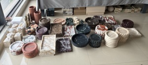 STONEKOCC Vassoio Quadrato per Cosmetici in Stile Nordico, Lavabo in Marmo Emperador Scuro, Decorazione Creativa per Bagno e Casa - Product Image 5