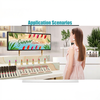 Écran tactile Android HD 24 pouces, affichage en barre étirée, écran LCD ultra large, signalisation numérique pour la publicité et les étiquettes électroniques de rayonnages
