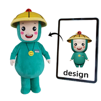 Costume gonflable interactif pour événements, mascotte gonflable publicitaire personnalisée pour la promotion de la marque