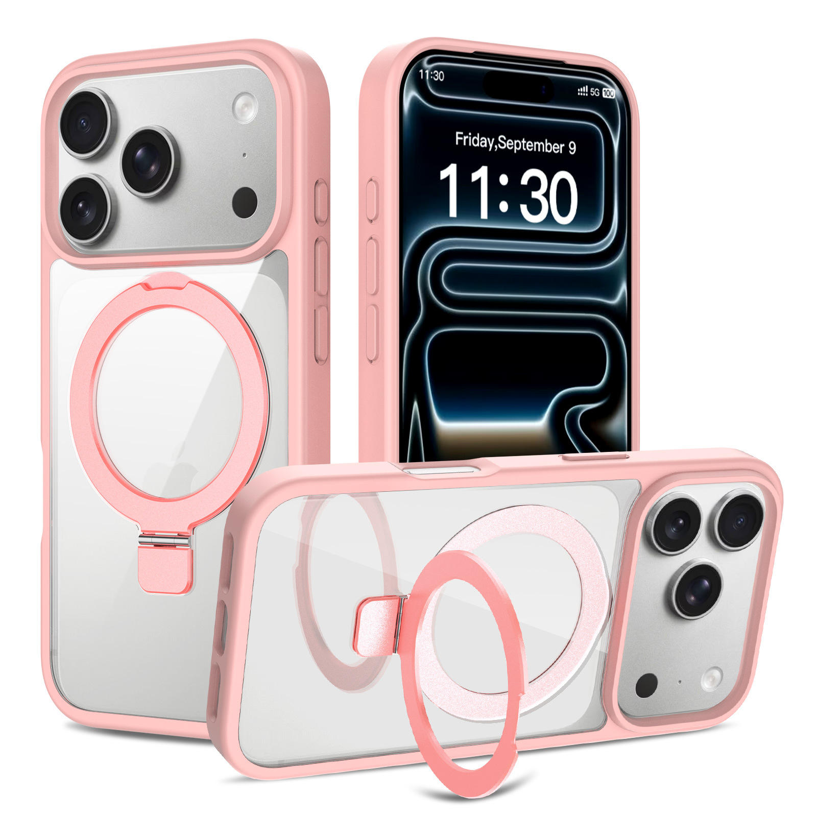 Rose clair transparent