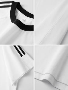 Camiseta Unisex de Algodón 100% Grueso, Tejida, Estampada, Lisa, Vintage, Talla Grande, Personalizada, con Rayas y Gráficos - Product Image 4