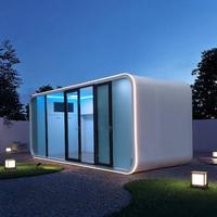 Dernier design de maison capsule entièrement préfabriquée prête à l'emploi avec service tout-en-un et matériaux haute résistance
