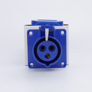 FALIANG 313 IP44 16A Industriesteckdose Wasserdicht Messing 3-polig Blau für Krankenhäuser 220V Verteilung - Product Image 1