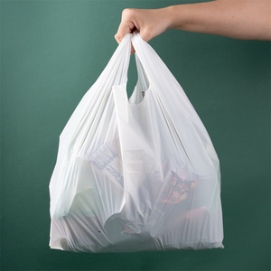 Supermarket Shopping Plastic <b>Bags</b> Compostable Shopping 100 Biodegradable <b>Compost</b> Plastic T-Shirt <b>Bag</b> - Product Image 5