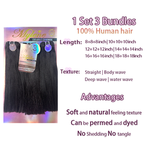 Lot de Cheveux Humains 12A Double Drawn Lisses et Raides, 8'' 10'', Prix Abordable, Offre Spéciale pour Femmes - Product Image 6