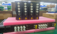 Extenseur de Fibre Optique LC Double 4* 12G SDI pour Entrée et Sortie Vidéo, Convertisseur Vidéo à Distance 4 Canaux 1U CCU