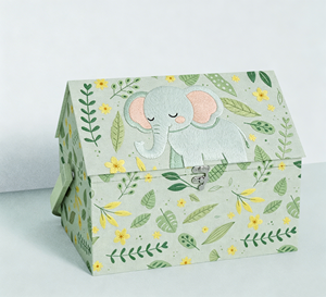 Grand panier de <span class=keywords><strong>couture</strong></span> brodé vintage, boîte d'organisation pour artisanat, kit de broderie avec poignée en bois, vente en gros directe usine - Product Image 2