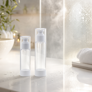 Botella de Plástico Transparente de Alta Calidad a Prueba de Fugas con Bomba de Vacío para Lociones, Base de Maquillaje y Productos para el Cuidado de la Piel - Product Image 2