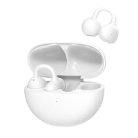 Earbud TWS Bermotif Leci Berkualitas Tinggi Desain Open-Ear Nirkabel untuk Olahraga dengan Suara Keras