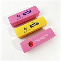 Jouet anti-stress personnalisé OEM en PU imprimé intégral, en forme de bâton de beurre, à rebond lent, à presser, pour cadeau promotionnel, prix d'usine