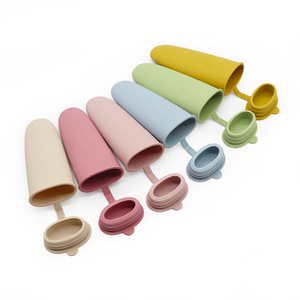 Moules à glace multicolores de qualité alimentaire avec couvercles Moules à glace réutilisables pour bébés sans BPA pour enfants Bâtonnets de yaourt à <span class=keywords><strong>la</strong></span> glace - Product Image 2