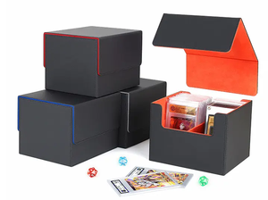 MIO遊び用カードデッキボックスPUレザー収納トレーディングカード用ゲームボード紙プラスチックタロットポケモンスYugioh用 - Product Image 3