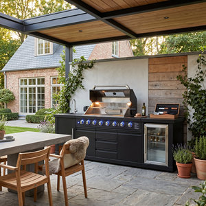 <span class=keywords><strong>Cucina</strong></span> Esterna Modulare <span class=keywords><strong>in</strong></span> Acciaio Inox SS304 con Griglia BBQ, Senza Formaldeide, Resistente e Robusta <span class=keywords><strong>per</strong></span> Giardino e Patio - Product Image 1