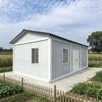 Casa Prefabricada de Lujo Minimalista, Estructura Contenedor, Transpirable, Portátil, Pequeña, para Campamento, Hotel, Apartamento, Villa, Escuela