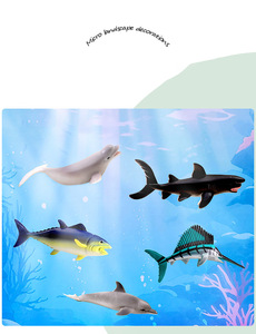 Figuras de Animales Marinos Simulados, Muñecos de Plástico en Miniatura para Acuario, Manualidades para Jardín, Decoración de Bonsái, Paisajismo de Peceras - Product Image 6