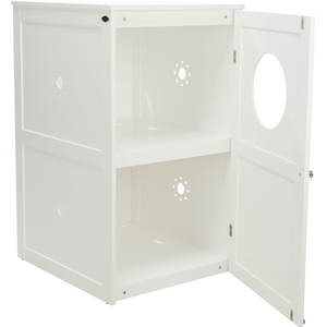 Casa para Gatos de 2 Pisos, 53 x 90 x 58 cm, Mueble Blanco para Mascotas - Product Image 1