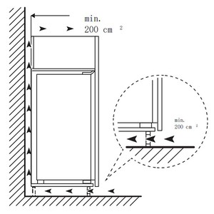 Congélateur électrique <span class=keywords><strong>encastrable</strong></span> de <span class=keywords><strong>54</strong></span> cm 212L avec dégivrage automatique pour usage domestique, camping-car, hôtel - Product Image 4