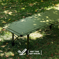 Table IGT pliante en aluminium sans bordure pour camping, île flottante, mobilier d'extérieur portable, pique-nique, barbecue, multifonctionnelle