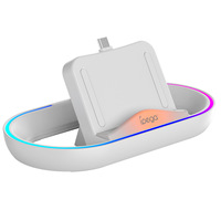 Station de Recharge Socle d'Alimentation pour PS5 Portal Portable avec Lumières RGB