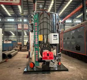 Chaudière Kingde certifiée CE LHS 1 à 2 tonnes/heure, générateur de vapeur au gaz naturel, au diesel et au mazout lourd avec système automatique intelligent - Product Image 1