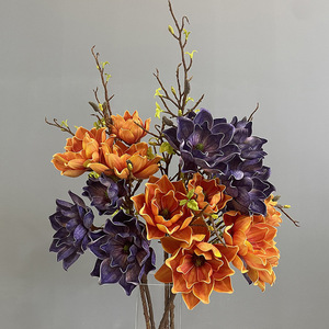 C205 2024 EVA <span class=keywords><strong>Lotus</strong></span> 103CM Flor artificial Flor de rama alta Estilo antiguo Tiro en casa Flor decorativa - Product Image 5