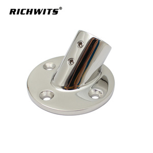 RICHWITS Base de fixation pour tube en acier inoxydable à 45 degrés, quincaillerie marine, base de garde-corps 22mm 25mm - Product Image 2