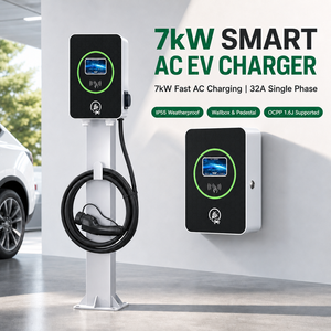 Dispositif de recharge AC pour véhicules électriques économique avec arrêt automatique et liaison à la plateforme cloud pour la réaménagement des centres commerciaux et des parkings - Product Image 5