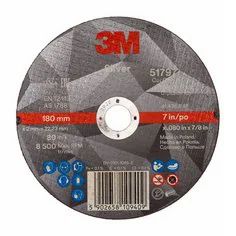 3M™Disco Cut off Machine 180mm X 2mm X 22mm Plata T41 Da Taglio - Product Image 1