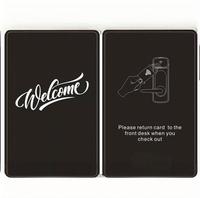 Kartu Kunci Hotel Motel RFID NFC Tanpa Kontak dengan Kode QR Magnetik PVC Kustom Grosir untuk Pembayaran Kartu Bisnis yang Aman