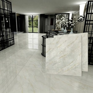 Carreaux <span class=keywords><strong>de</strong></span> sol en céramique effet marbre doré 800x800, antidérapants et résistants à l'usure, vente en gros, carreaux <span class=keywords><strong>de</strong></span> marbre pleine masse pour <span class=keywords><strong>salon</strong></span>, style européen moderne - Product Image 2