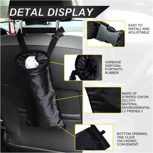 Custom logo Oxford Waterproof <b>Car</b> Garbage <b>Bags</b> Wholesale Foldable <b>Car</b> Trash Can for Promotional Giveaway <b>Storage</b> <b>Bag</b> with logo - Product Image 4