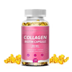 Péptidos de colágeno múltiple Softgel Péptidos de colágeno hidrolizados con biotina Vitamina C Ácido hialurónico No GMO 120 Softgel 1 paquete - Product Image 1