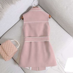 Nuevo <span class=keywords><strong>Chaleco</strong></span> de Traje para <span class=keywords><strong>Mujer</strong></span>, Corte Entallado, Profesional - Product Image 3