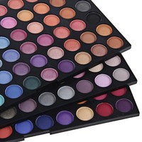Palette de fards à paupières professionnelle 180 couleurs, finition scintillante imperméable pour les tons de peau clairs à foncés, taille 26 mm, maquillage en poudre