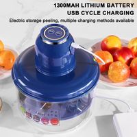 Automatische Knoflook Dunschiller Machine Oplaadbare Thuis Keuken Elektrische Druivenschilmachine Klein Fruit Huid Remover Tool