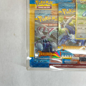 RAY YI Custodia Blister Portatile in Acrilico Ultra Trasparente Ecologico Riciclabile per <span class=keywords><strong>3</strong></span> Carte Pokémon Serie EX con Coperchio Magnetico - Product Image 2