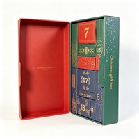 Boîte mystère 12, 24, 25 jours – Bon prix – Boîte vide pour calendrier de l'Avent surprise de Noël – Idéale pour café, bonbons, chocolats, cosmétiques