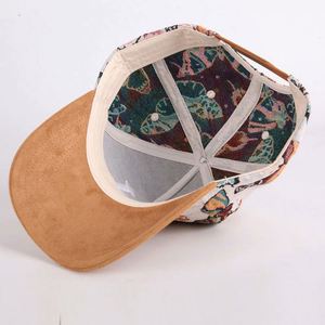 หมวกเบสบอลปักโลโก้ตามสั่ง แฟชั่นทันสมัย ผ้าทั่วไป พิมพ์ลายดิจิทัล ลายดอกไม้สไตล์วินเทจ - Product Image 6