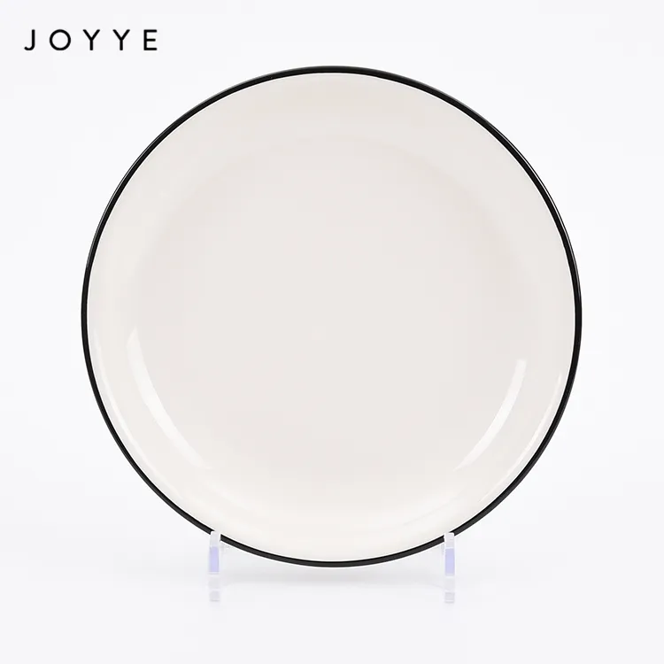 Joyye Glossy Glaze Küchen geschirr Teller Gerichte Hochzeit Restaurant Hotel Teller Hand bemalte Teller