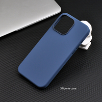Offre Spéciale bébé peau doux au toucher anti-empreintes digitales antichoc liquide Silicone magnétique étui de téléphone portable pour iPhone 15 Pro Max 15 Plus