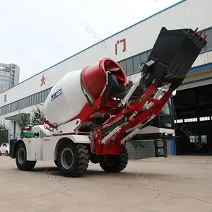 High Efficiency Self Loading Mixer Truck 3m3 Concrete Mixer Truck For Sale