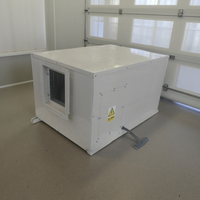 Déshumidificateur industriel de plafond 158L D, système de séchage d'air par conduits pour entrepôt commercial, unité de contrôle d'humidité automatique